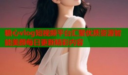 糖心vlog短视频平台汇聚优质资源智能美颜每日更新精彩内容
