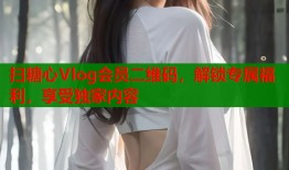 扫糖心Vlog会员二维码，解锁专属福利，享受独家内容