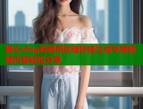 糖心vlog码使用攻略快速生成专属视频内容轻松分享