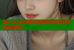 糖心vlog内射频深度解析轻松提升视频质量秘诀
