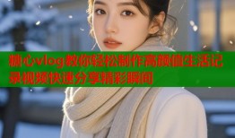 糖心vlog教你轻松制作高颜值生活记录视频快速分享精彩瞬间